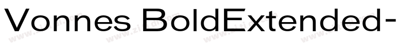 Vonnes BoldExtended字体转换